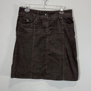 Esprit de Corp‎ Brown corduroy Casual A-Line Skirt